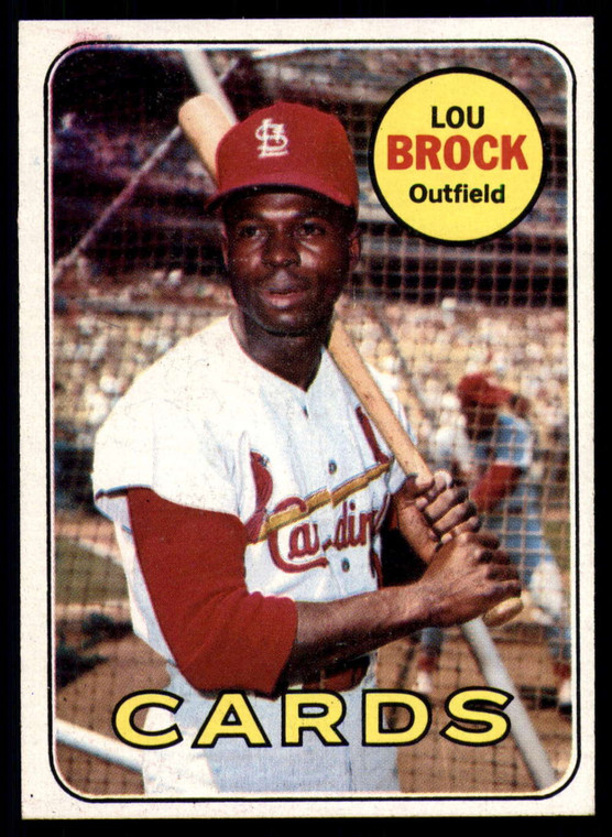 1969 Topps #85 Lou Brock VG St. Louis Cardinals 