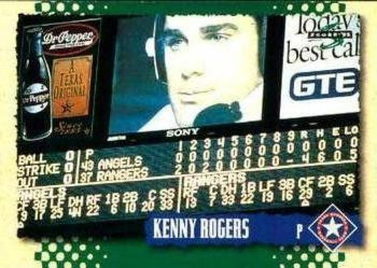 1995 Score #425 Kenny Rogers NM-MT  Texas Rangers 