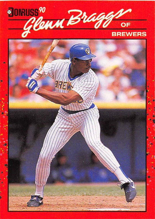 1990 Donruss #264 Glenn Braggs NM-MT Milwaukee Brewers 