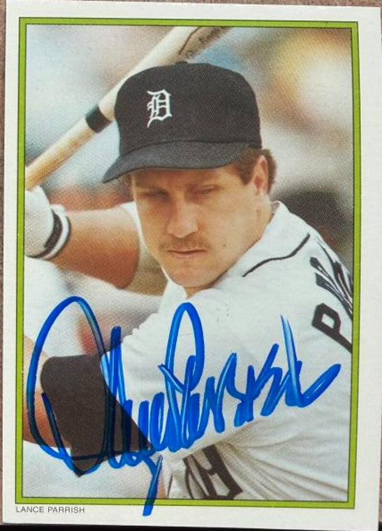 Lance Parrish Autographed 1986 Topps - 1986 All-Star Set Collector's Edition (Glossy Send-Ins) #8 Detroit Tigers Card