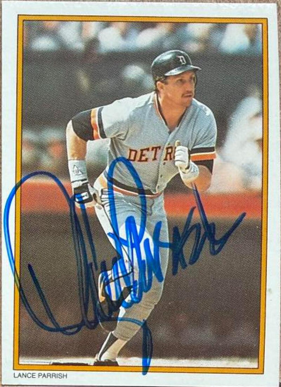 Lance Parrish Autographed 1987 Topps - 1987 All-Star Set Collector's Edition (Glossy Send-Ins) #58 Detroit Tigers Card