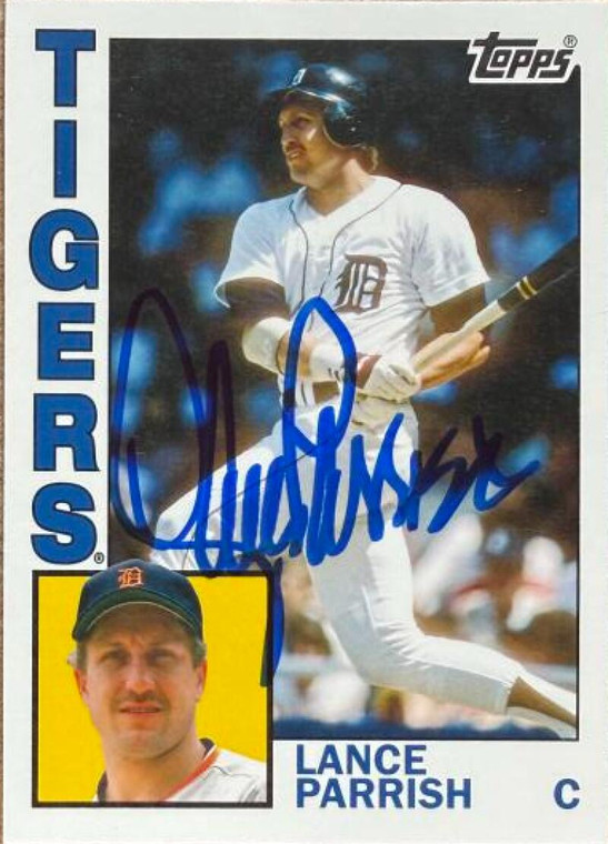 Lance Parrish Autographed 2012 Topps Archives #230 SP Detroit Tigers Card