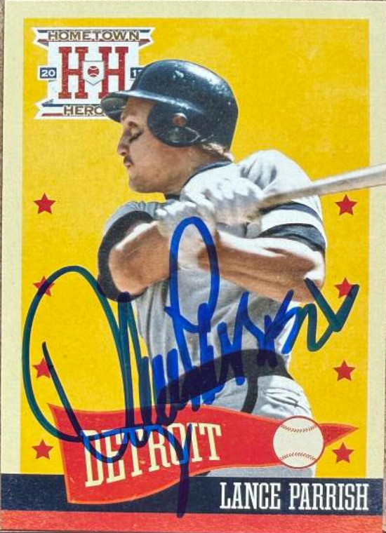 Lance Parrish Autographed 2013 Panini Hometown Heroes #167 Detroit Tigers Card