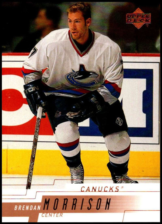 2000-01 Upper Deck #399 Brendan Morrison NM-MT  Vancouver Canucks 