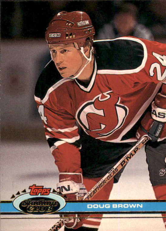 1991-92 Topps Stadium Club #47 Doug Brown NM-MT New Jersey Devils 