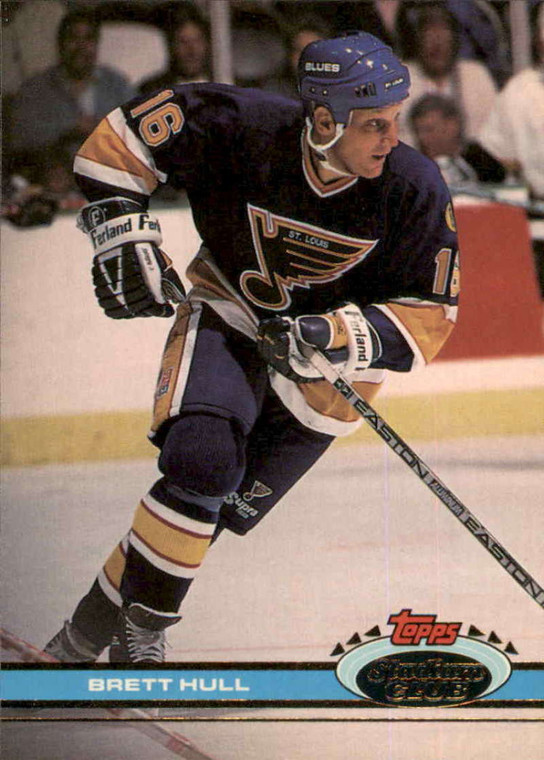 1991-92 Topps Stadium Club #67 Brett Hull NM-MT St. Louis Blues 