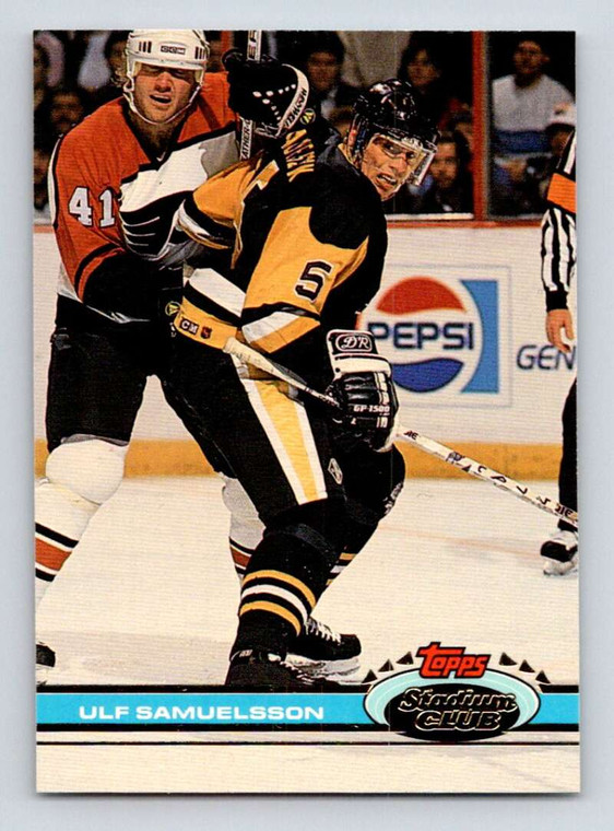 1991-92 Topps Stadium Club #328 Ulf Samuelsson NM-MT Pittsburgh Penguins 