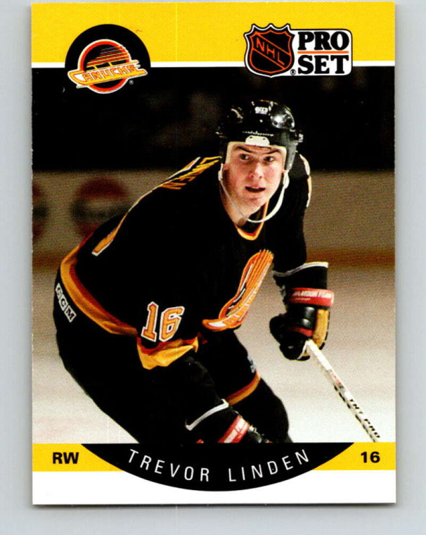 1990-91 Pro Set #299 Trevor Linden NM-MT  Vancouver Canucks 
