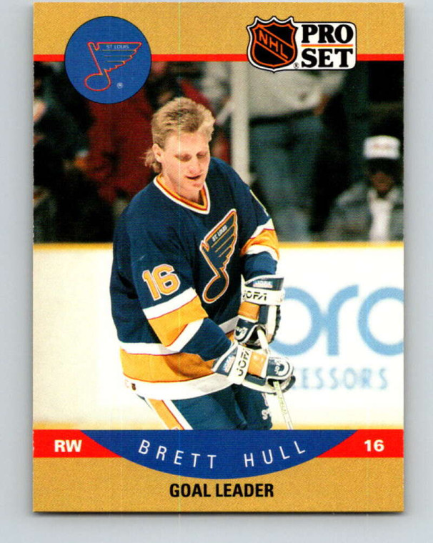 1990-91 Pro Set #395 Brett Hull UER LL NM-MT  St. Louis Blues 