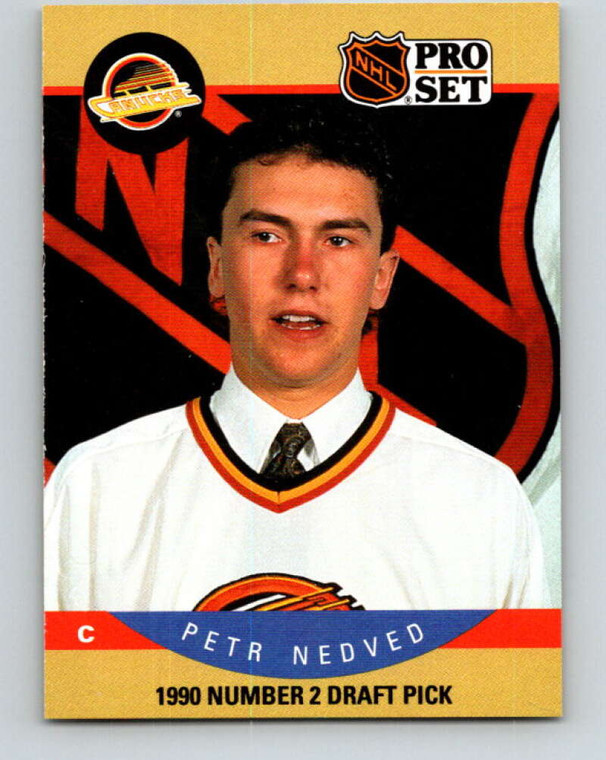 1990-91 Pro Set #402 Petr Nedved NM-MT  RC Rookie Vancouver Canucks 