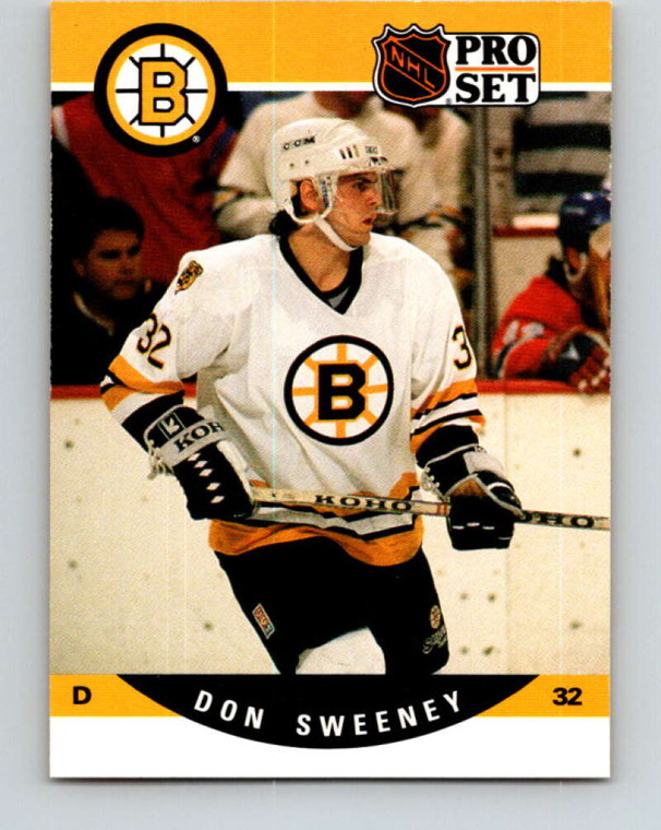1990-91 Pro Set #412 Don Sweeney NM-MT  Boston Bruins 