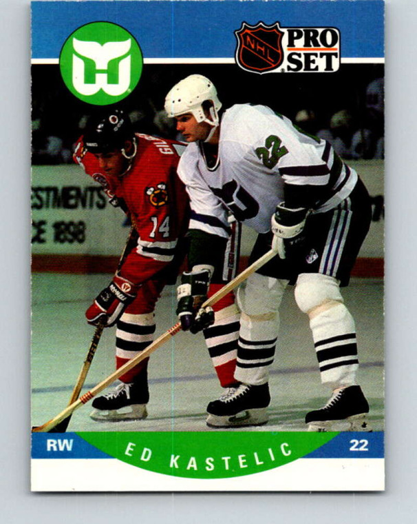 1990-91 Pro Set #450 Ed Kastelic NM-MT  Hartford Whalers 