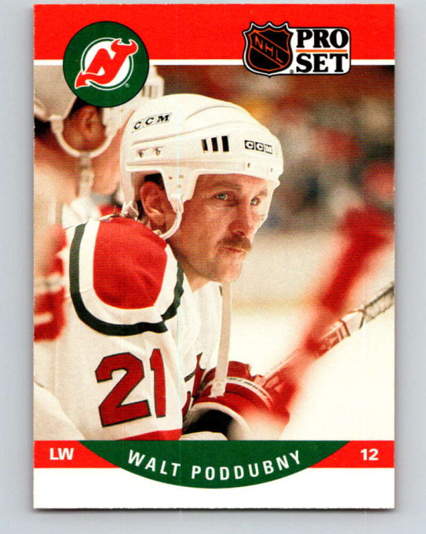 1990-91 Pro Set #479 Walt Poddubny NM-MT  New Jersey Devils 
