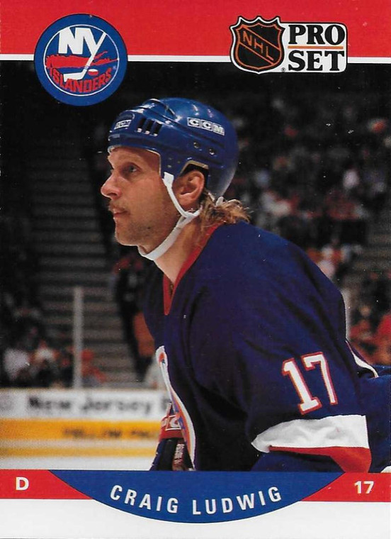 1990-91 Pro Set #484 Craig Ludwig NM-MT  New York Islanders 
