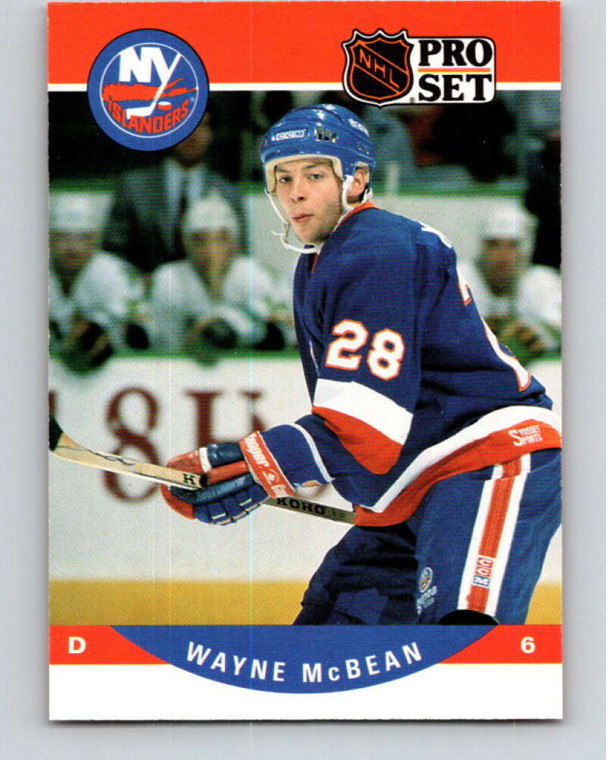 1990-91 Pro Set #485 Wayne McBean NM-MT  New York Islanders 