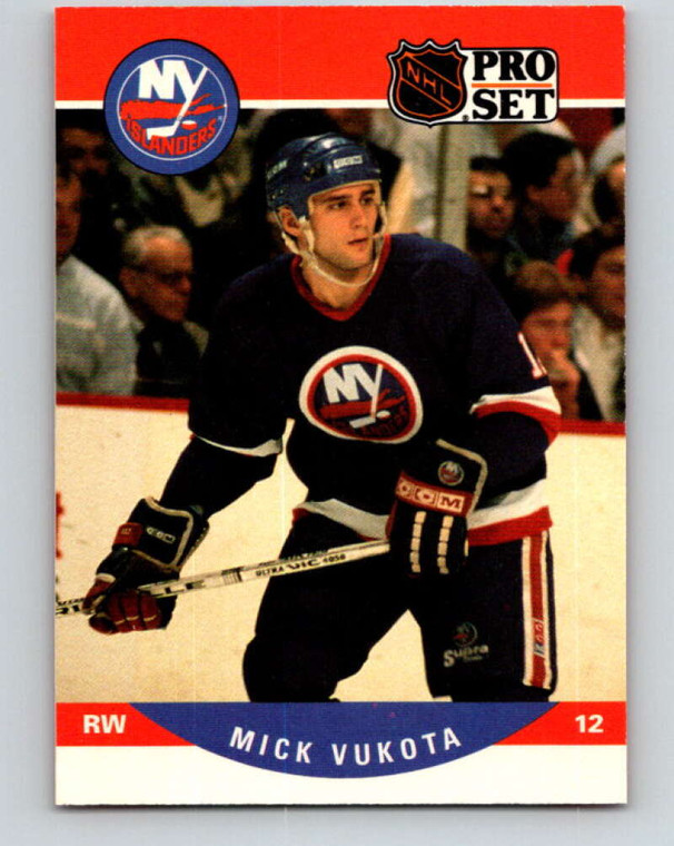 1990-91 Pro Set #488 Mick Vukota NM-MT  New York Islanders 