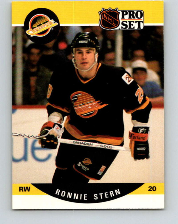 1990-91 Pro Set #549 Ronnie Stern NM-MT  Vancouver Canucks 