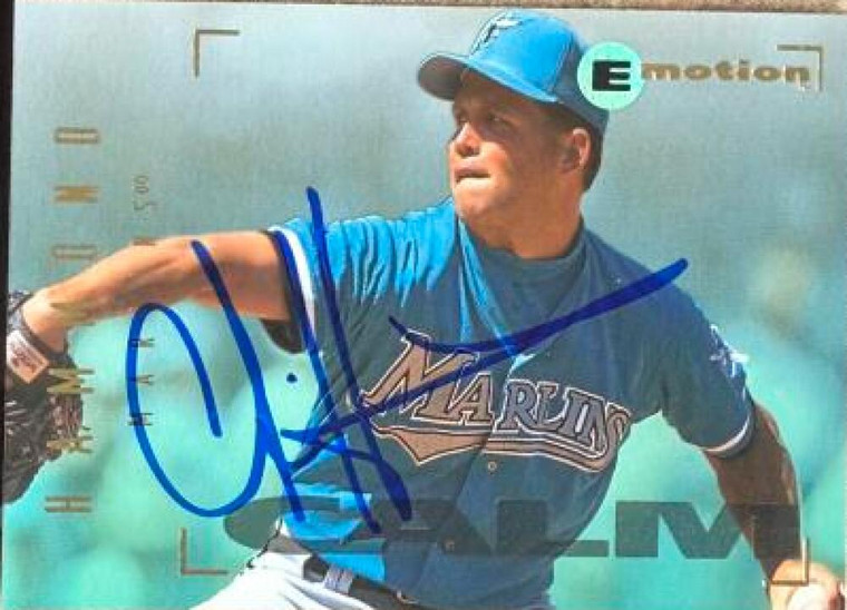 Chris Hammond Autographed 1995 SkyBox E-Motion #130 Florida Marlins Card