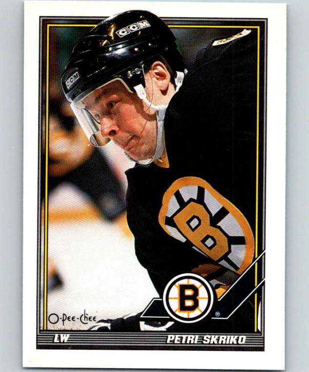 1991-92 O-Pee-Chee #30 Petri Skriko NM-MT  Boston Bruins 