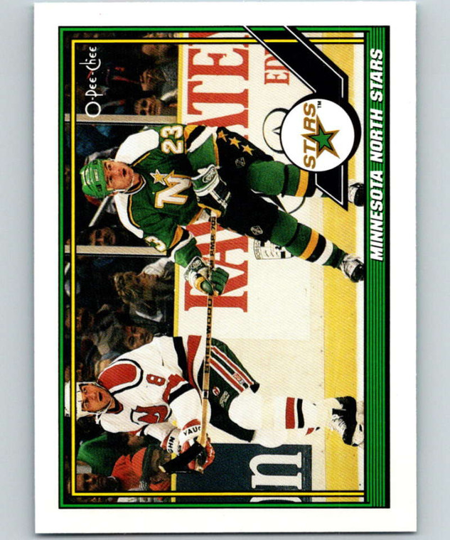 1991-92 O-Pee-Chee #44 Team North Stars NM-MT  Minnesota North Stars 
