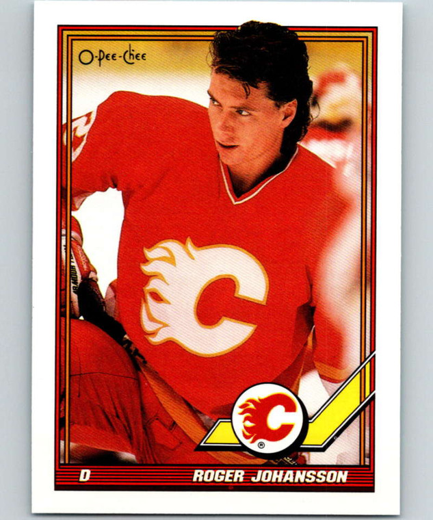 1991-92 O-Pee-Chee #53 Roger Johansson NM-MT  Calgary Flames 