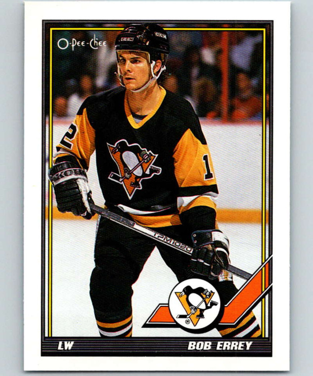 1991-92 O-Pee-Chee #94 Bob Errey NM-MT  Pittsburgh Penguins 