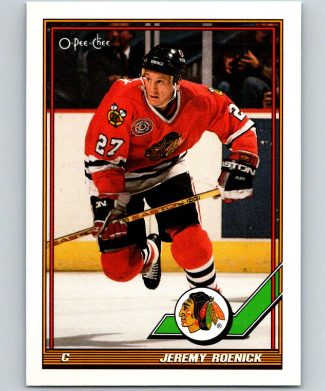 1991-92 O-Pee-Chee #106 Jeremy Roenick NM-MT  Chicago Blackhawks 