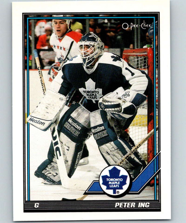 1991-92 O-Pee-Chee #145 Peter Ing NM-MT  Toronto Maple Leafs 