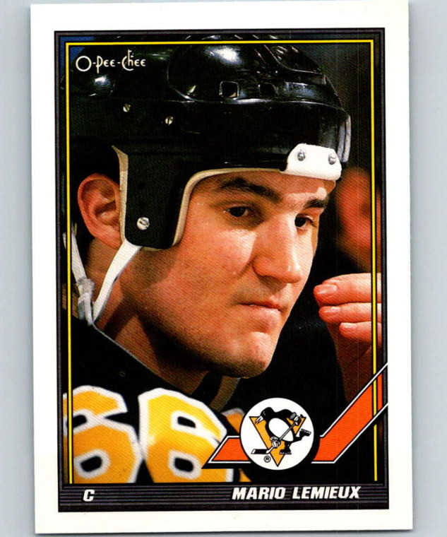 1991-92 O-Pee-Chee #153 Mario Lemieux NM-MT  Pittsburgh Penguins 