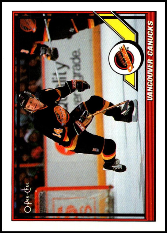 1991-92 O-Pee-Chee #242 Canucks Team NM-MT  Vancouver Canucks 