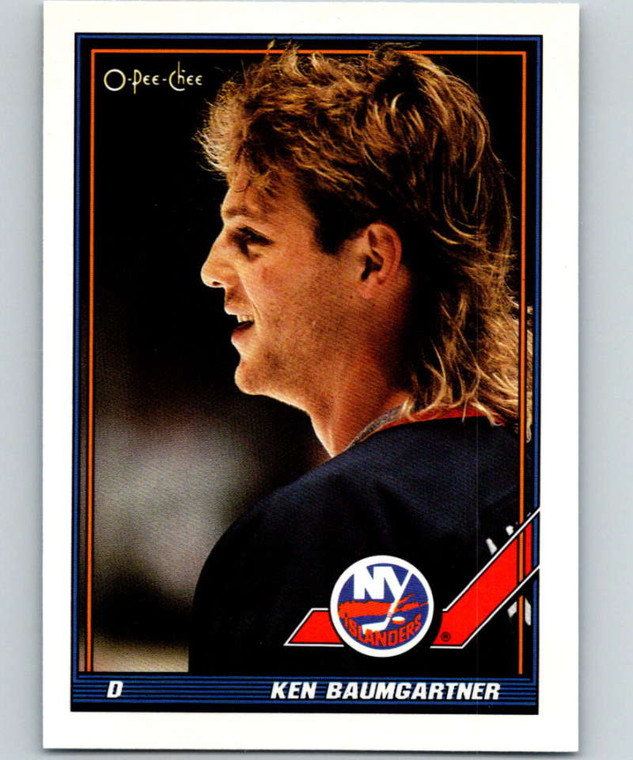 1991-92 O-Pee-Chee #316 Ken Baumgartner NM-MT  New York Islanders 