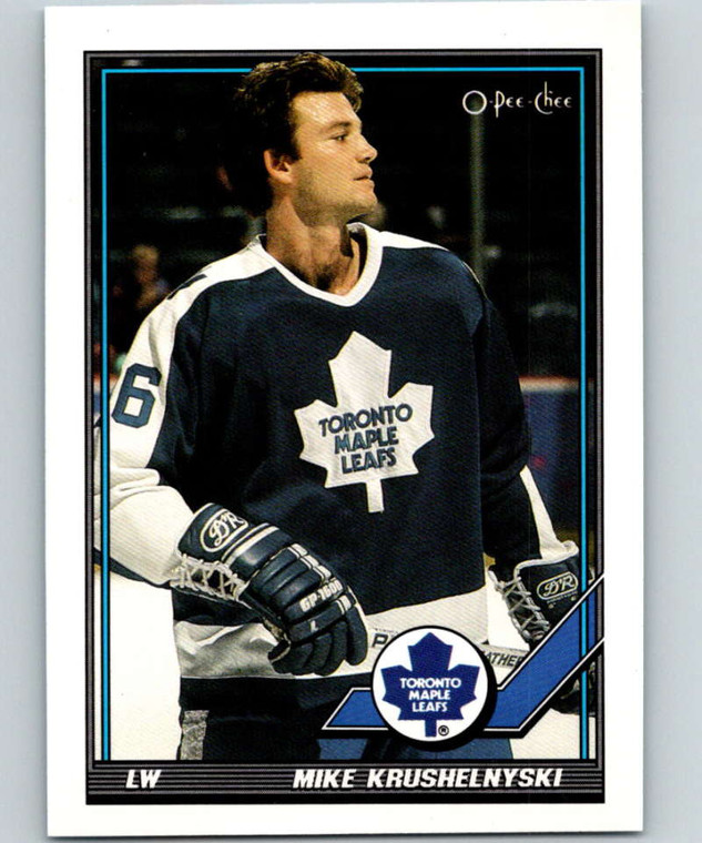 1991-92 O-Pee-Chee #324 Mike Krushelnyski NM-MT  Toronto Maple Leafs 