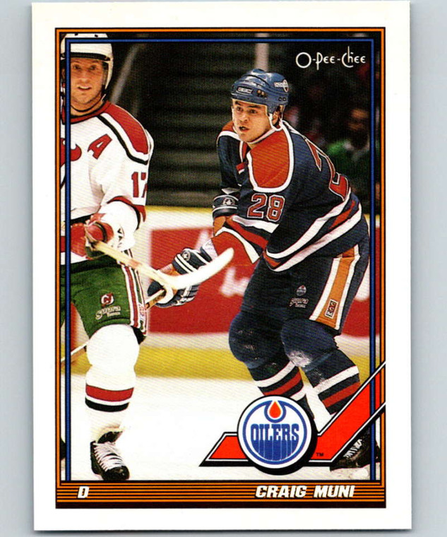 1991-92 O-Pee-Chee #479 Craig Muni NM-MT  Edmonton Oilers 
