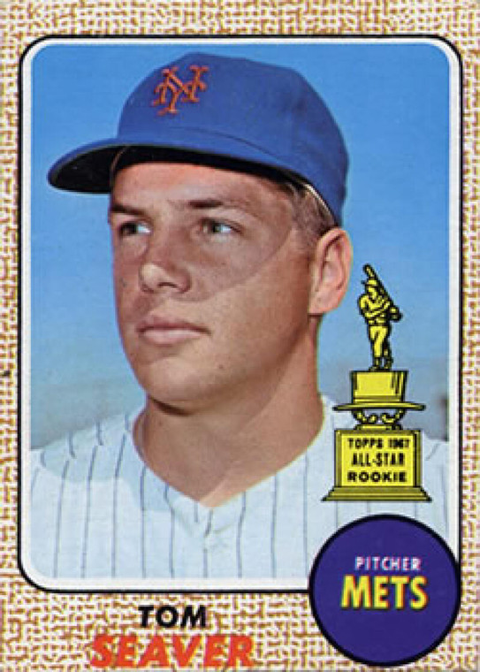 1968 Topps #45 Tom Seaver DP VG New York Mets 