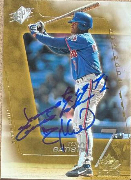 Tony Batista Autographed 2001 SPx #10 Toronto Blue Jays Card