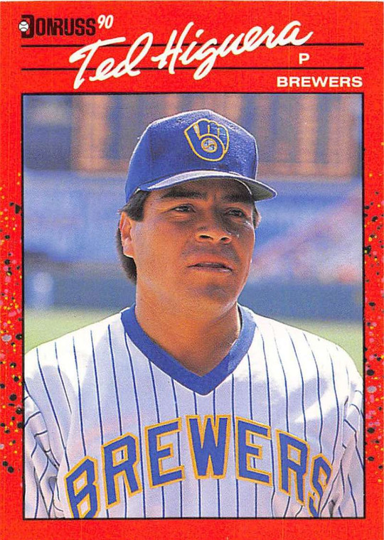 1990 Donruss #339 Teddy Higuera NM-MT Milwaukee Brewers 