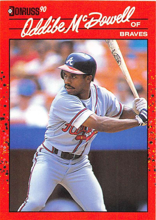 1990 Donruss #340 Oddibe McDowell NM-MT Atlanta Braves 