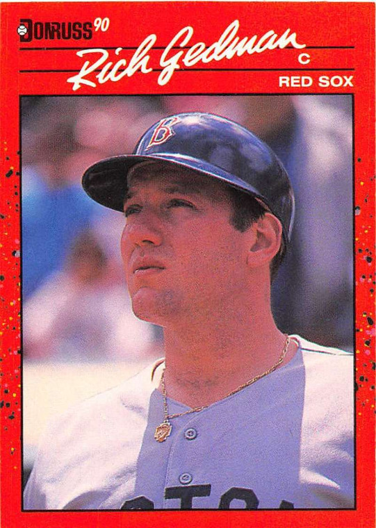 1990 Donruss #346 Rich Gedman NM-MT Boston Red Sox 