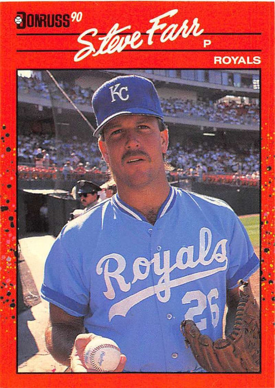 1990 Donruss #356 Steve Farr NM-MT Kansas City Royals 