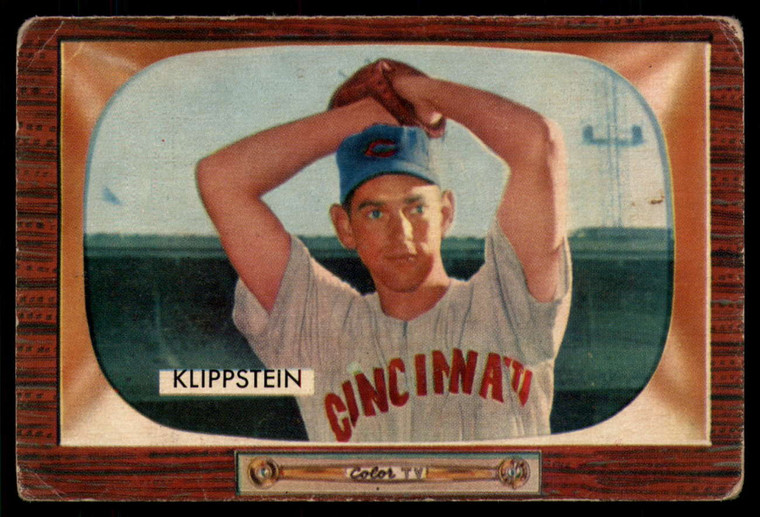 1955 Bowman #152 Johnny Klippstein VG  Cincinnati Reds 