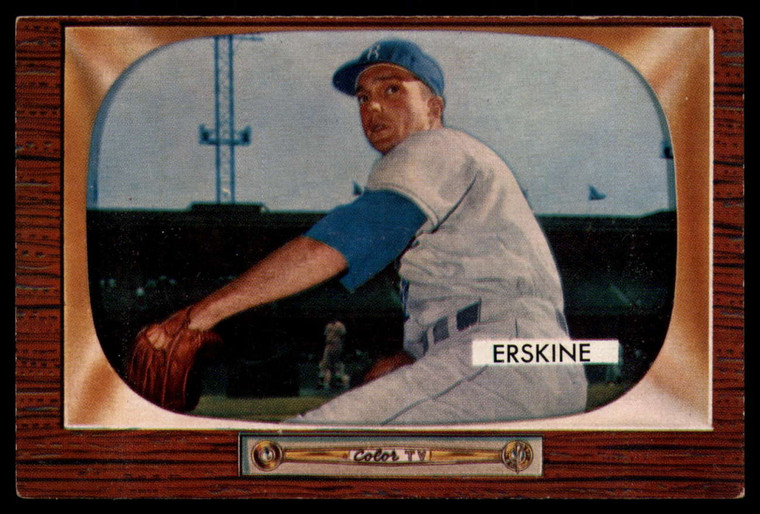 1955 Bowman #170 Carl Erskine GOOD Brooklyn Dodgers 