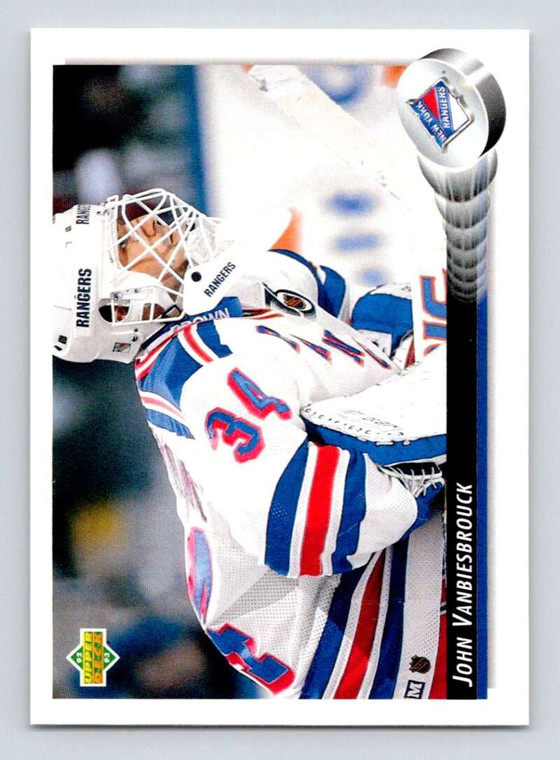 1992-93 Upper Deck #44 John Vanbiesbrouck NM-MT  New York Rangers 