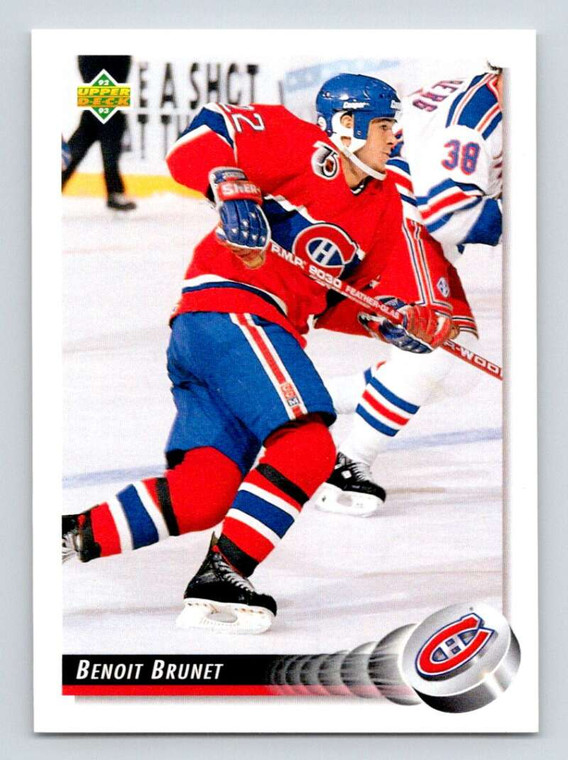 1992-93 Upper Deck #80 Benoit Brunet NM-MT  Montreal Canadiens 