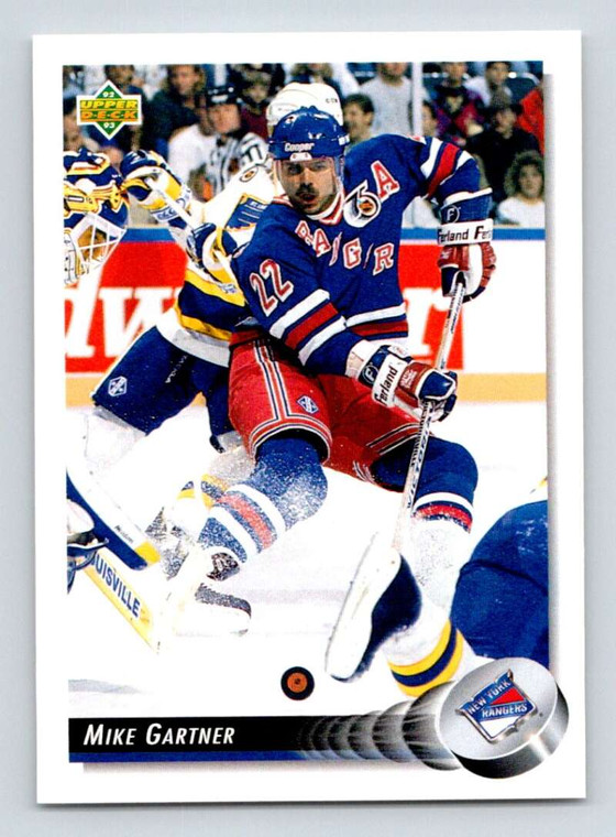 1992-93 Upper Deck #126 Mike Gartner NM-MT  New York Rangers 