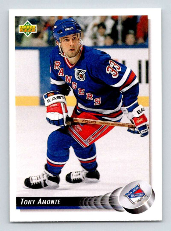1992-93 Upper Deck #138 Tony Amonte NM-MT  New York Rangers 