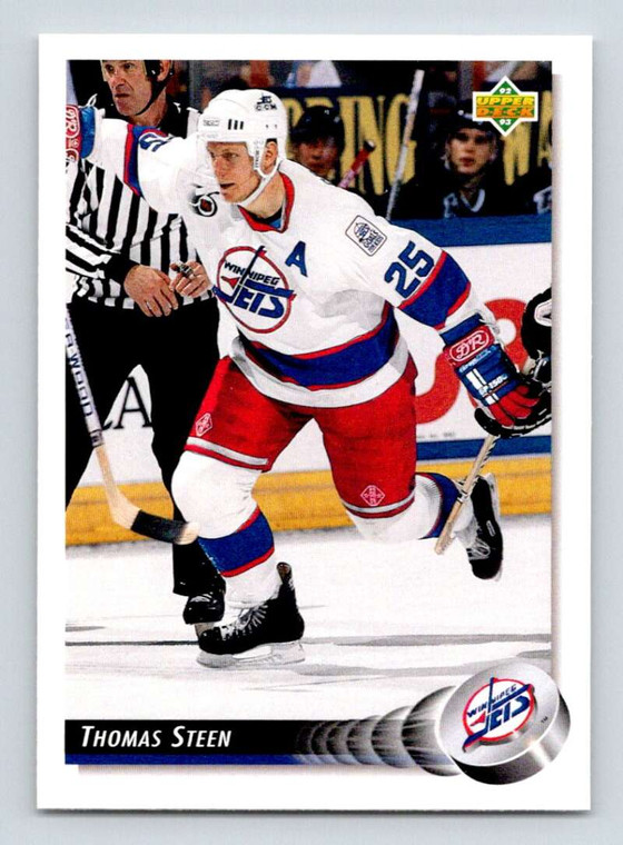 1992-93 Upper Deck #154 Thomas Steen NM-MT  Winnipeg Jets 