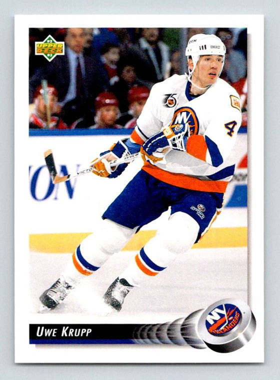 1992-93 Upper Deck #187 Uwe Krupp NM-MT  New York Islanders 
