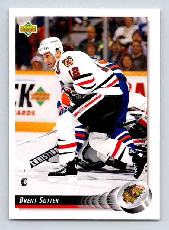 1992-93 Upper Deck #199 Brent Sutter NM-MT  Chicago Blackhawks 