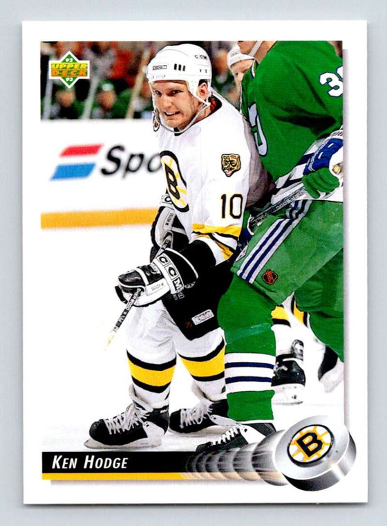 1992-93 Upper Deck #254 Ken Hodge Jr. NM-MT  Boston Bruins 