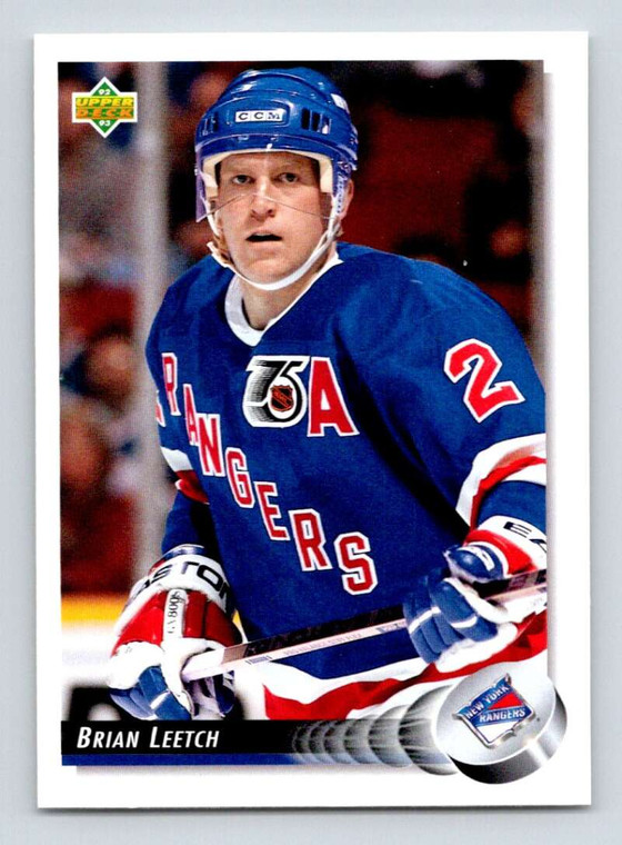 1992-93 Upper Deck #284 Brian Leetch NM-MT  New York Rangers 